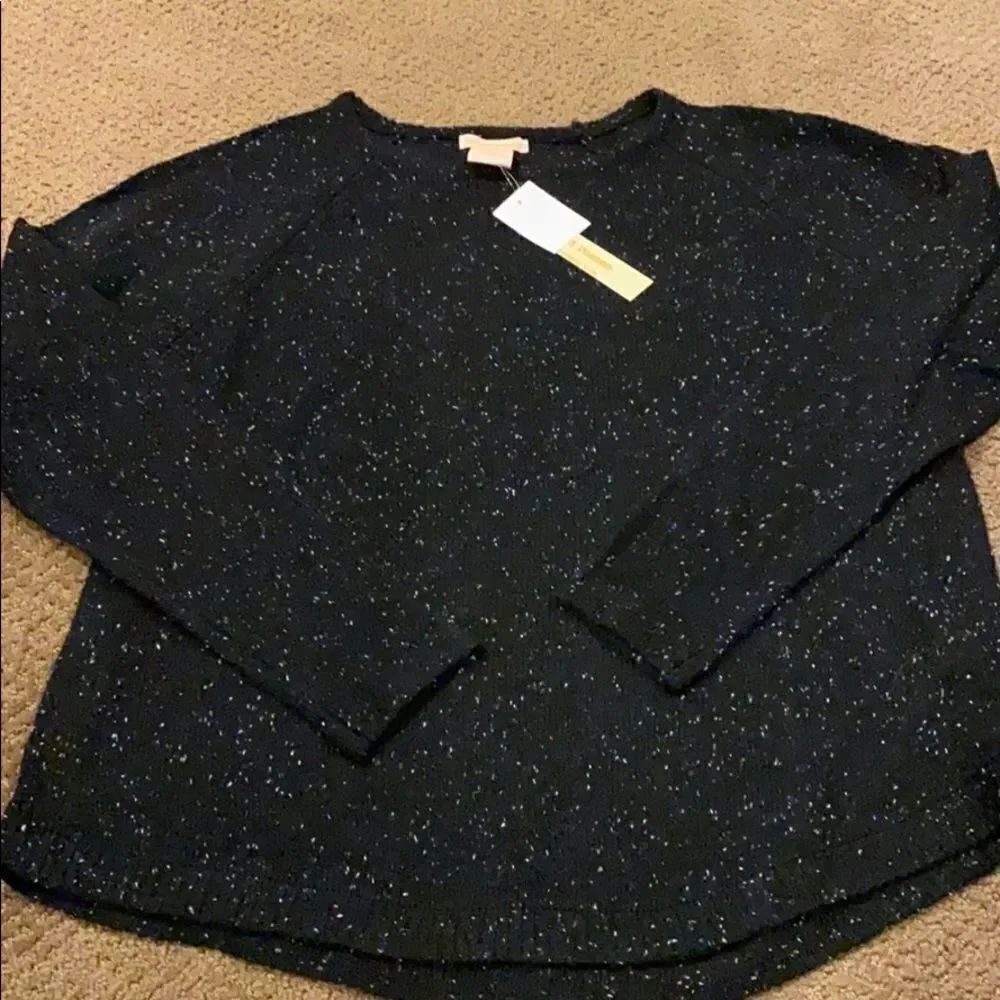Sweet Romeo Black with White Crewneck Sweater
